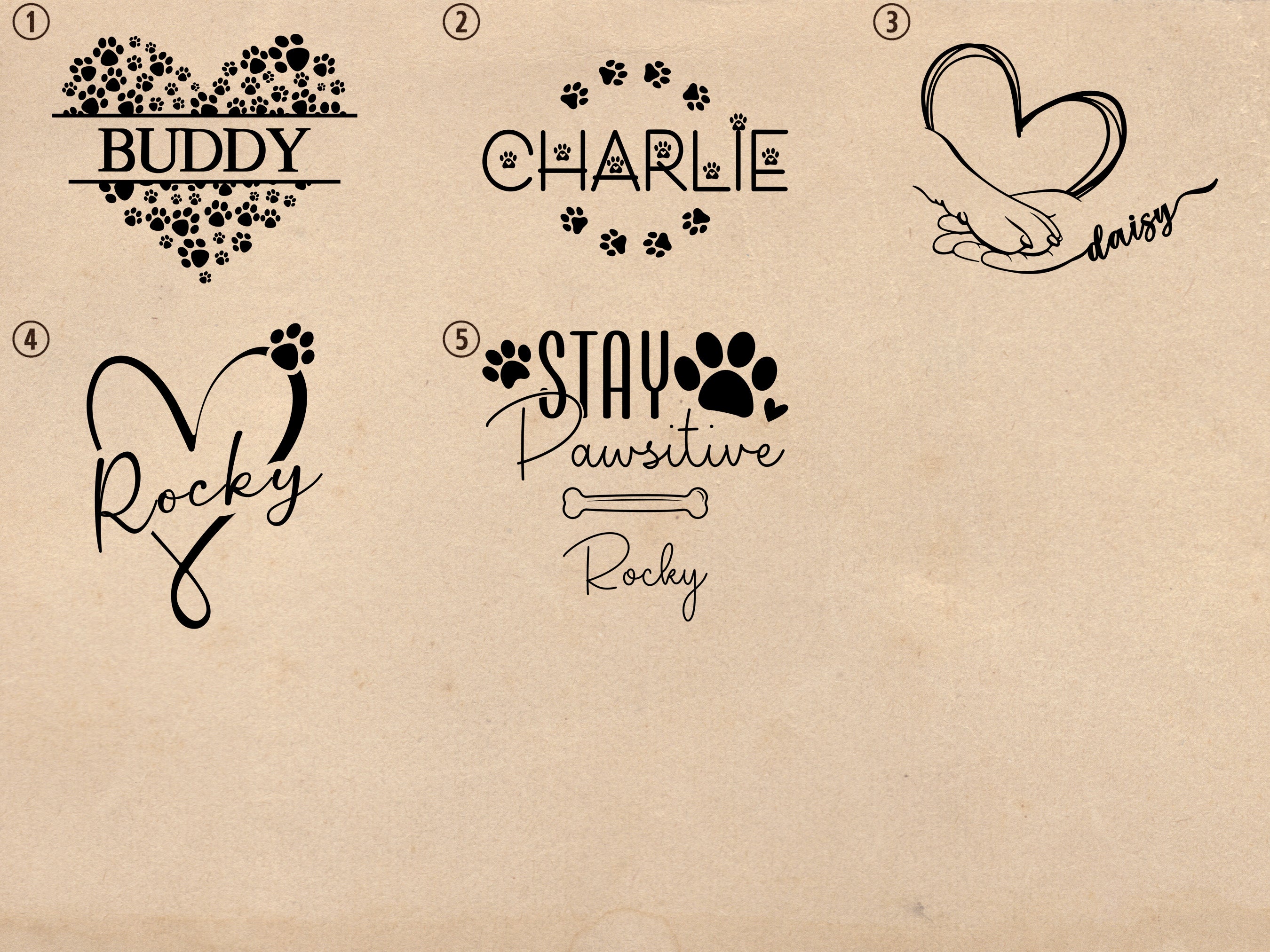 Choose a template for engraving. Each template is unique and will surely surprise your guests when they see the new personalized wooden dog leash holder in your hallway